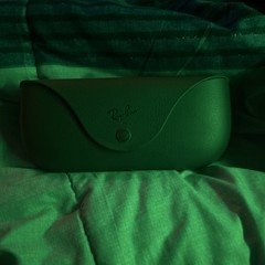 Ray-Ban Unisex Black Plastic Full Rim Solid Eyeglass Frames w/ Hard Case