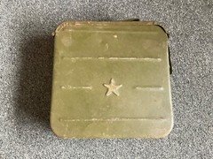 *READ Russian Maxim 1910 Ammo Can Belt 7.62X54 M1910 MG WWII EMPTY BROKEN HANDLE