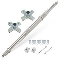 Rear Axle Shaft & Wheel Hubs w/ Nut Pin For Yamaha Blaster 200 YFS200 1988-2002