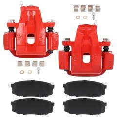 Rear L+R Brake Calipers W/ Bracket Ceramic Pad Fits Toyota Sequoia Tundra
