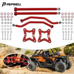 Red High Clearance Rear Radius Arms Set For Polaris RZR XP 1000 2014-2025 Steel