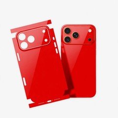 RED iPhone 17 PRO MAX Skin Wrap – Premium Vinyl Full Wrap - Easy Installation
