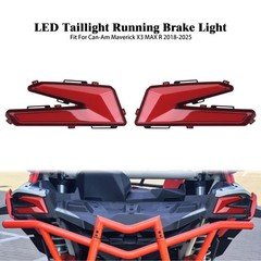 Red Lens Taillight LED Brake Light Turn Light For Can-Am Maverick X3 2017-2025