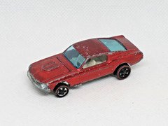 Redline Hot Wheels - Red Custom Mustang - White Interior