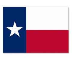 Reflective Texas Flag Car magnet 3"x1.75" Car Refrigerator Truck Mailbox USA