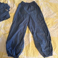 REI Kids Rain Pants Medium 8/10 Teal Blue Nylon Waterproof Outdoor Ski Snow