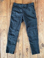 Reiss Boys Black Slim Dress Pants 12-13 Years 158 cm Flat Front Youth Trousers