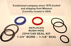 Replaces Bush Hog 25H41349 seal kit  (1-3/4" bore X 1-1/4" Rod) See description
