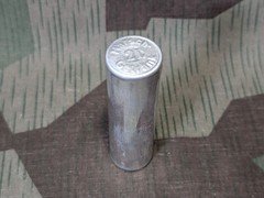 Reproduction WWII German Marsch Getränk Aluminum March Drink Powder Tube Soldier