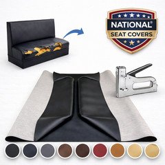 Restaurant Booth Seat Cover Repair - DIY STAPLE ON Custom Replacement Vinyl Top