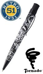 Retro 51 Wolf Rescue Glow In The Dark Twist Action Ballpoint Pen / #VBP-2609