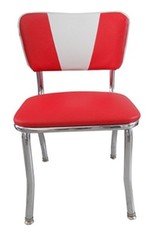 Retro Style Commercial Quality Chairs - V Back Style - New Chrome Frame 