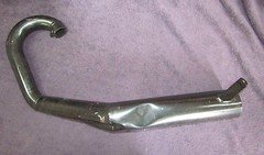 Rickman NOS Zundapp 125 MX Exhaust Pipe Muffler p/n R007 05 020 R007-05-020