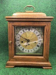 Ridgeway Mantel Clock Solid Wood - Converted Battery Operated Vintage 