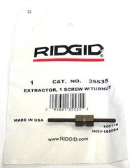 Rigid 35535 1/4" screw extractor for screw size: 1/8 in 2-5/16 in OAL Made in US