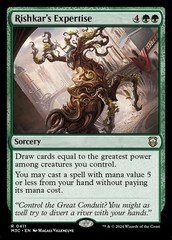Rishkar's Expertise 411 NM Modern Horizons 3 Commander MTGTT