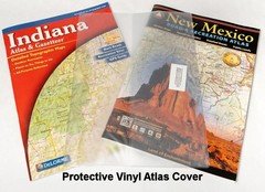 Road Atlas Cover Protector Sturdy Clear Vinyl (1 pack)