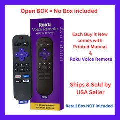 Roku Voice Remote-Compatible with All Roku Models (Channel Shortcuts Vary)