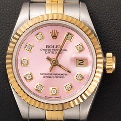 Rolex Datejust 69173 Two-Tone Jubilee Watch 26mm Pink Diamond Dial Rolex Datejust 69173 Two-Tone Jubilee Watch 26mm Pink Diamond Dial