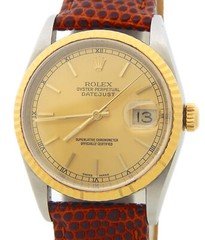 Rolex Datejust Mens 18K Gold Stainless Steel Watch Champagne Dial 16233 Rolex Datejust Mens 18K Gold Stainless Steel Watch Champagne Dial 16233