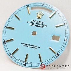 Rolex DAY-DATE 36 Custom Turquoise Stick Marker dial for ref. 1803 18038