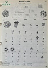 Rolex Daytona Valjoux 72 727 Watch Movement Parts
