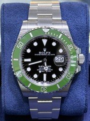 Rolex Submariner Date 126610LV Kermit MK2 41mm Black Dial Green Bezel Watch