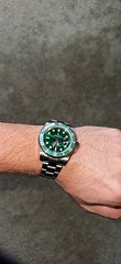 Rolex Submariner Date 41mm Green Dial/Bezel Auto Date 300m SS Bracelet