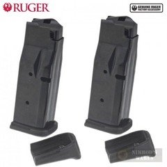 Ruger LCP MAX .380 ACP 10-Round MAGAZINE 2-pk OEM Flush + Ext. Plates 90735