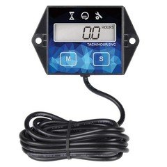 Runleader RL-HM011F Digital Hour Meter, Small Engine Tachometer HM011F 