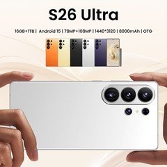 S26 Ultra 5G Smartphone 6.8 inch Unlocked Android 15 16G + 1TB Cellphones