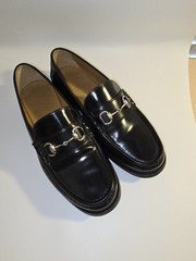 SALE: Loafer Vintage Womens Gucci Horsebit  Silver Buckle Patent Leather