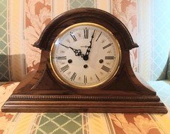 SALE! VINTAGE HOWARD MILLER Westminster Chime Tambour Mantle Clock - EXC COND!