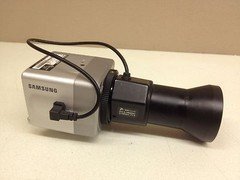 Samsung SCC-B1310N CCTV Camera w/ 5-100mm Lens Long Range Color Surveillance Cam