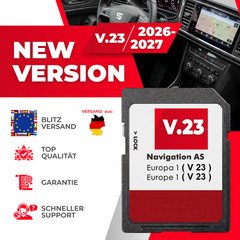 Sat Nav SD Card for SEAT MIB2 NAVIGATION AS V. 23 ✅ 2026 LATEST VERSION ✅ EUROPE