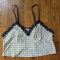 Savage X Fenty Rihanna Lingerie Cami 1X Pajama Top Camisole Floral Baby Doll