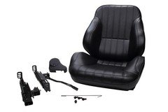 Scat Enterprises Rally Low Back Seat - RH - Black Vinyl