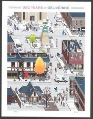 Scott #6023 IMPERFORATE (NO DIE-CUT), 250 Yrs Deliver Pane of 20 MNH-IMMACULATE!