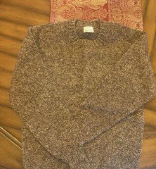 Scottish Wool Sweater – Crew Neck – Size 36 – Hand Made in Scotland
