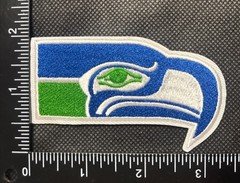 SEATTLE SEAHAWKS NFL FOOTBALL IRON ON EMBROIDERED PATCH SEE PHOTOS