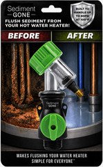 Sediment Gone™ Water Heater Flush Tool – Breaks Up Clogs & Removes Tank Sediment