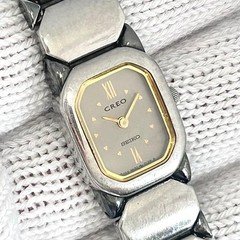 SEIKO Creo 4N20-5020 Roman Silver Gold Ladies Quartz Watch