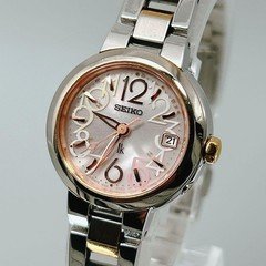 Seiko Lukia Pink Solar Ladies Watch