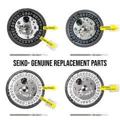 SEIKO NH35 NH35A Automatic Watch Movement Date 3H White/Black Disc Japan TMI
