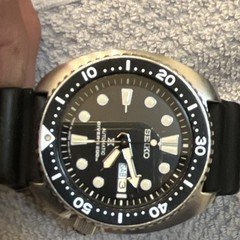 Seiko Prospex  Automatic Diver Day-Date Black Dial 200m Rotating Bezel Silicone