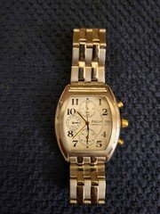 Seiko Pulsar 7T62-X010 Mens Chronograph Watch Sz 7.7" Stainless White Dial Date