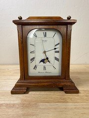 Seiko Quartz Westminster Wittington QGZ401B Desk Mantel Clock Tested Works READ