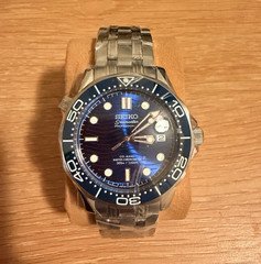 Seiko Seamaster Automatic Diver 300m 42mm Blue Dial/Bezel Steel Box