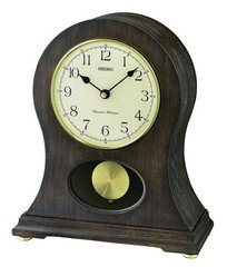 Seiko Tai Oak Veneer Mantel Clock with Dual Chime