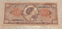 Series 641 $10 US Military Payment Certificate!!!!!676